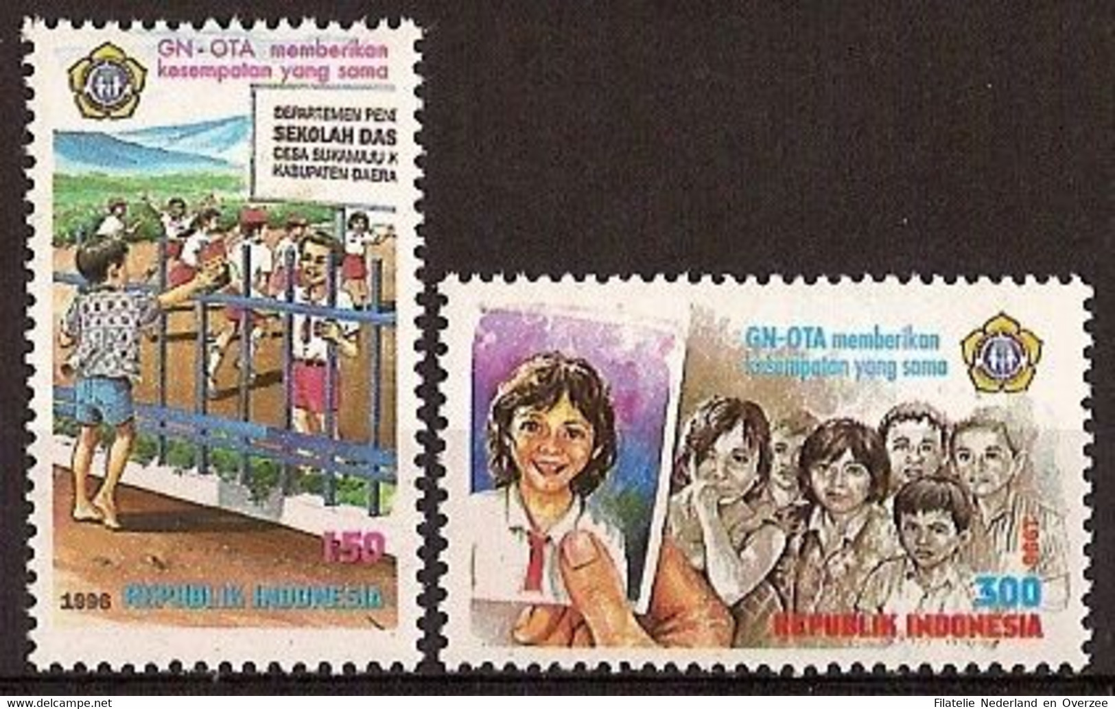Indonesië / Indonesia 1996 Nr 1747/1748 Postfris/MNH Nationale Foster Parents Beweging GN-OTA - Indonesië