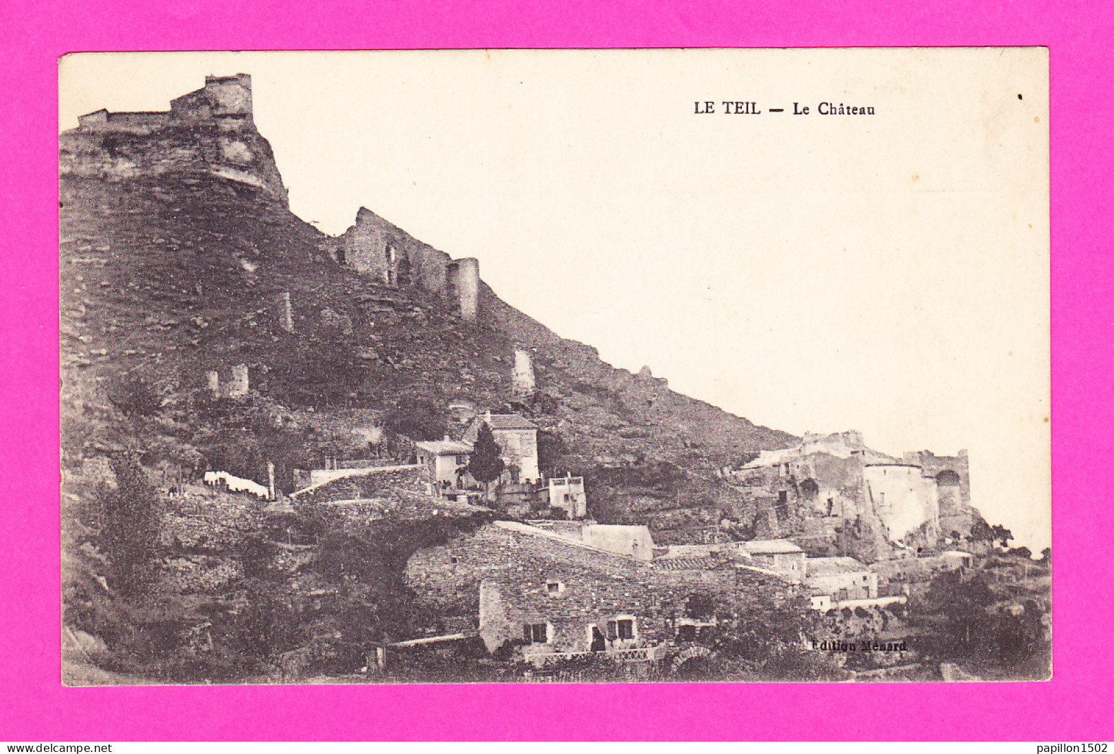 F-07-Le Teil-01P6 Vue Sur Le Château, Cpa BE - Le Teil