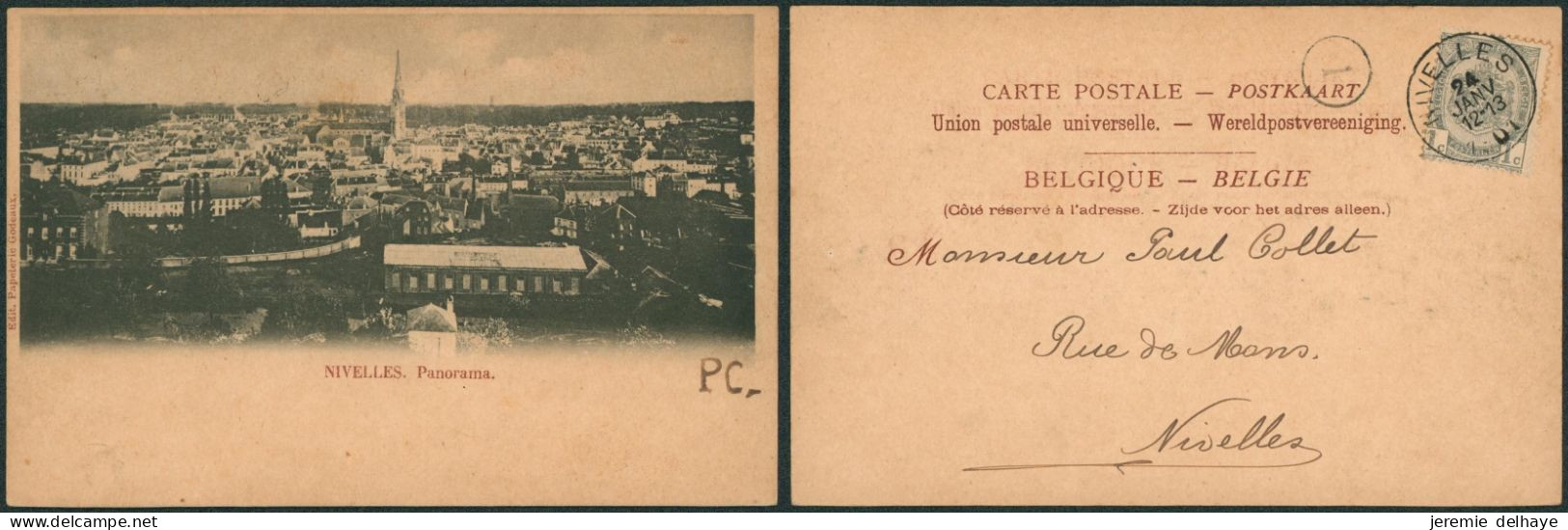 Carte Postale - Nivelles : Panorama - Nijvel