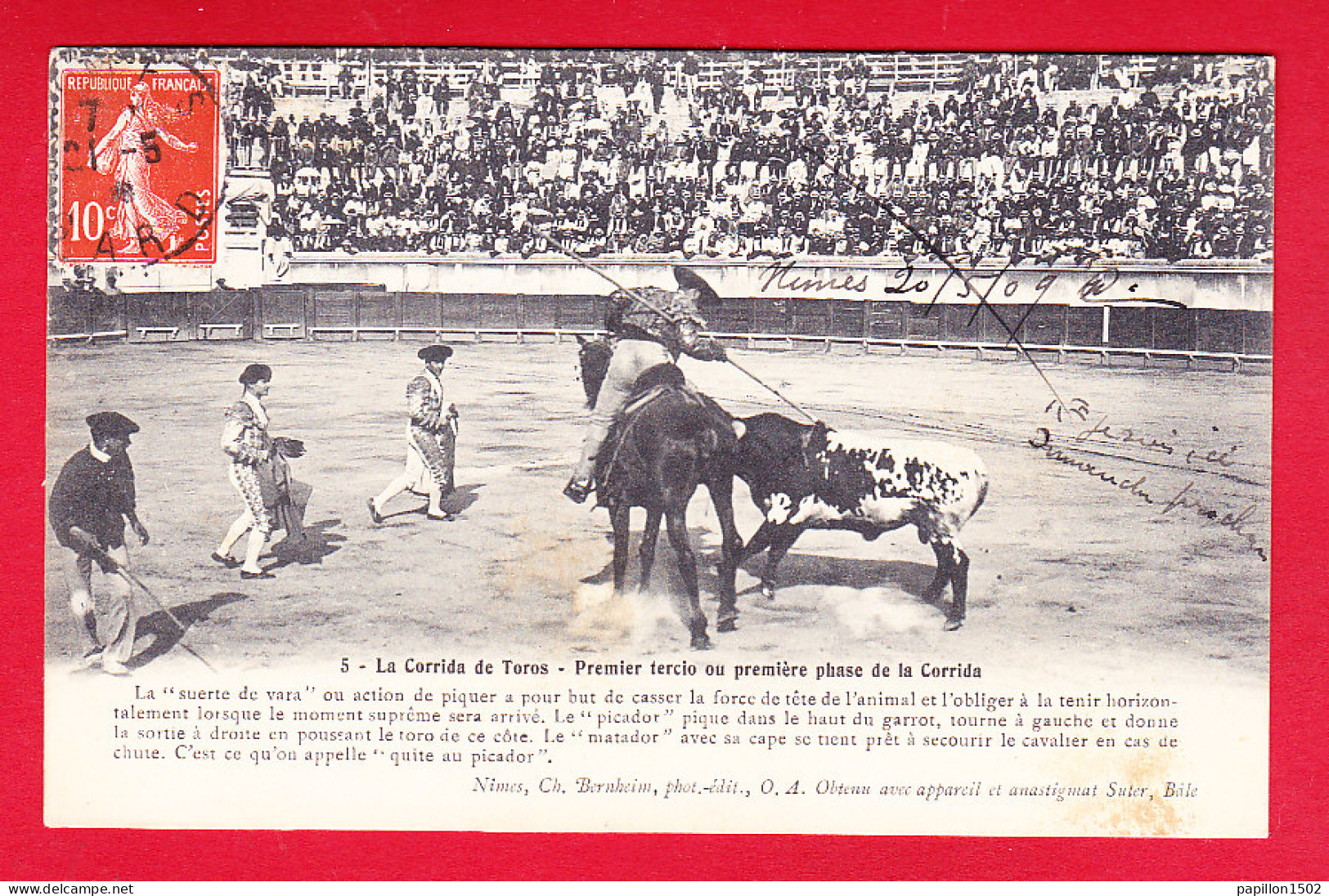 Corrida-58P152 Premier Tercio Ou Première Phase De La Corrida, Animation, Cpa - Corridas