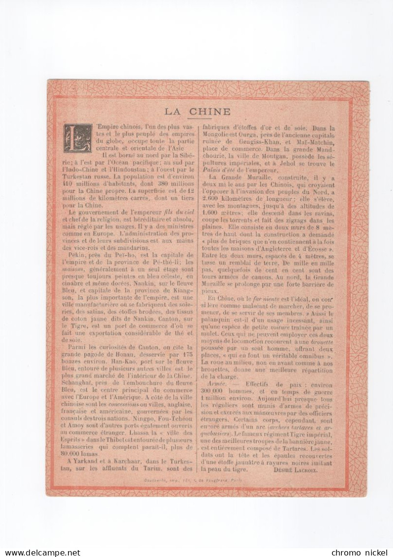 La CHINE CHINA  Texte Excellent Années 1900's Couverture Protège Cahier Gauthecin 220 X170 TB 3 Scans - Copertine Di Libri