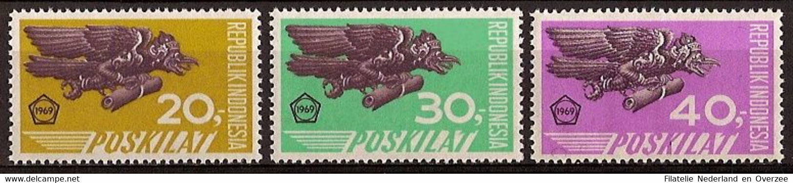 Indonesië / Indonesia 1969 Nr 663/665 Postfris/MNH Expresse Zegels - Indonesië
