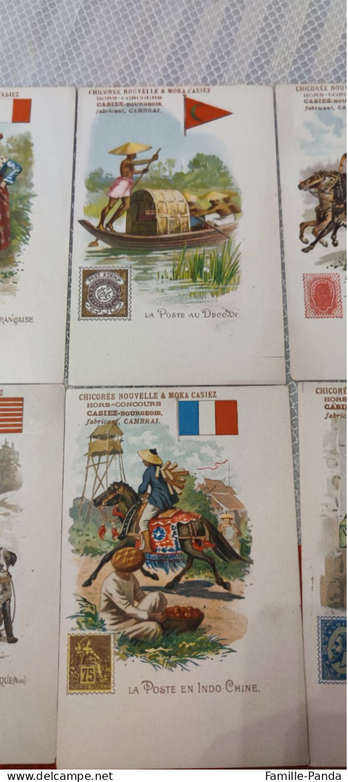 Série De 10 Cpa - La Poste Chicorée Nouvelle & Moka Casiez - Hors Concours - 1920 - Postal Services