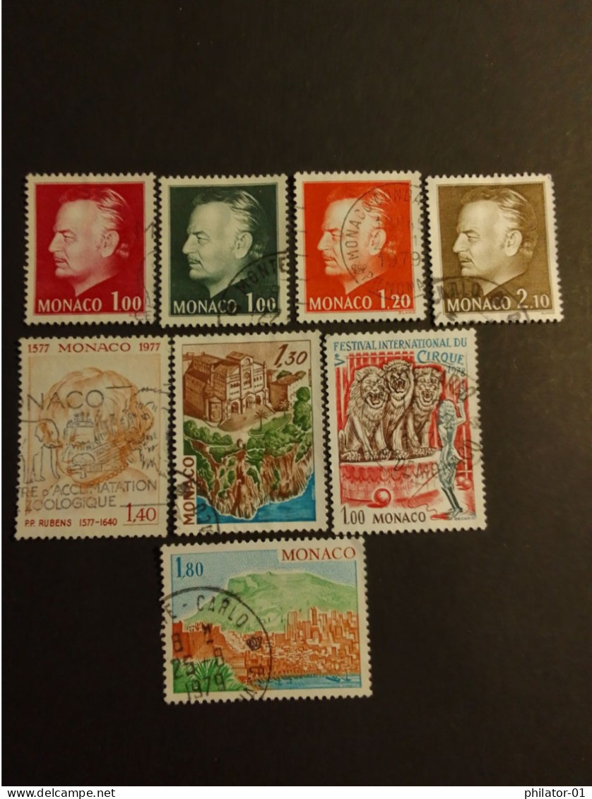 YT 1080, 1100, 1141, 1142, 1145, 1149, 1150, 1168  (années 1977 & 1978) - Used Stamps