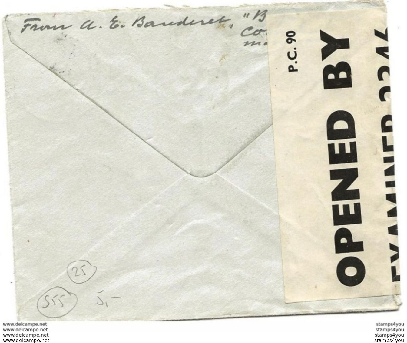 221 - 46 - Enveloppe Envoyée De Grande Bretagne En Suisse 1941 - Censure - WO2