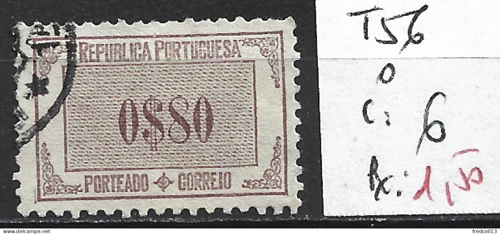 PORTUGAL TAXE 56 Oblitéré Côte 6 € - Used Stamps