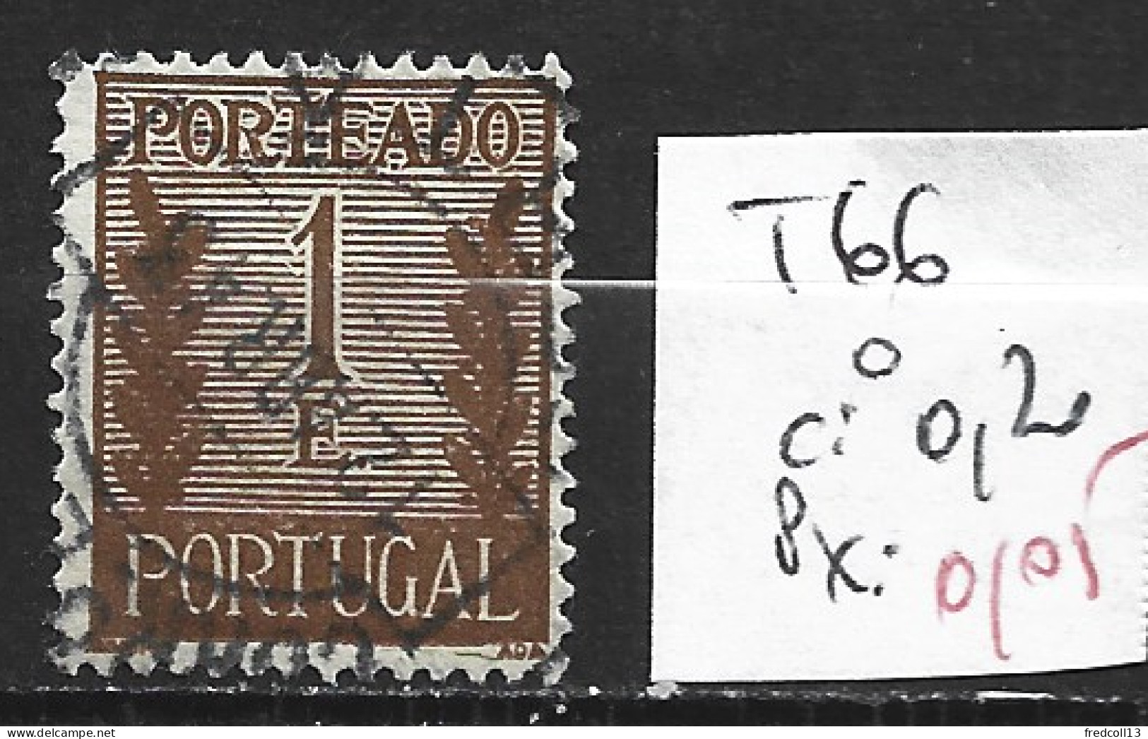 PORTUGAL TAXE 66 Oblitéré Côte 0.20 € - Used Stamps