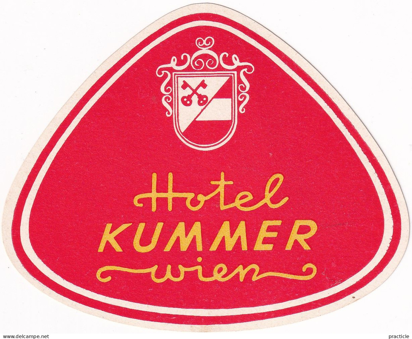 2782 Hotel Kummer Wien - Etiketten Van Hotels