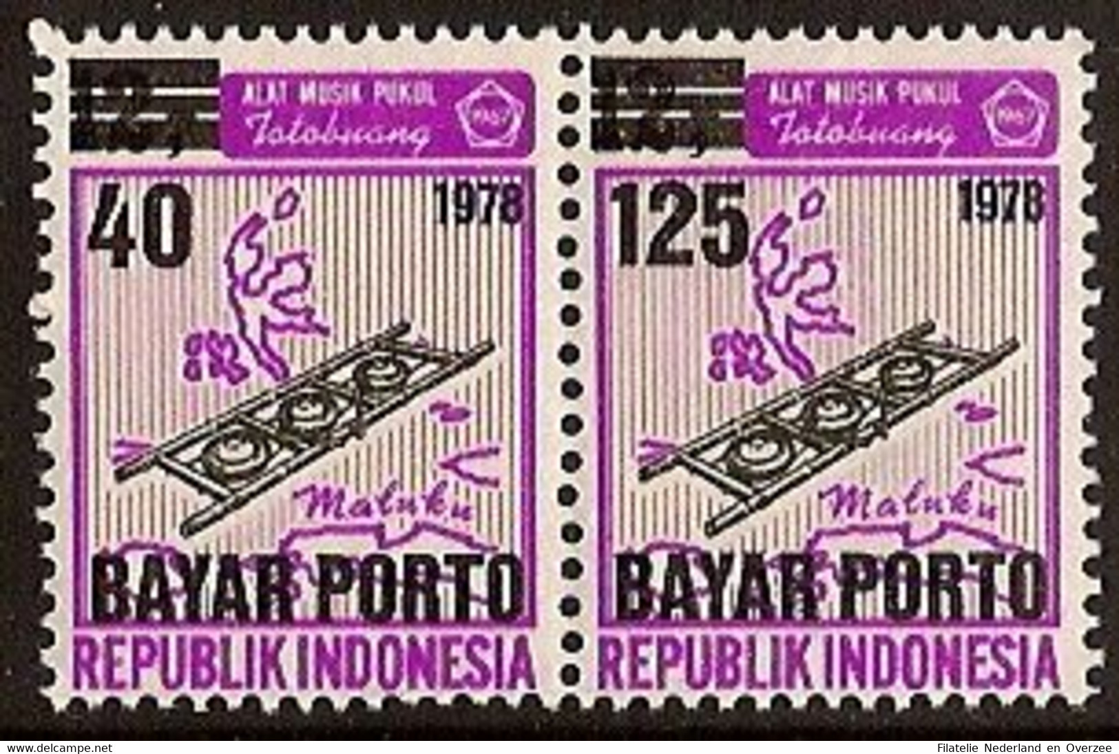 Indonesië / Indonesia 1978 Port 73+75A Postfris/MNH Tax, Due Stamp - Indonesië