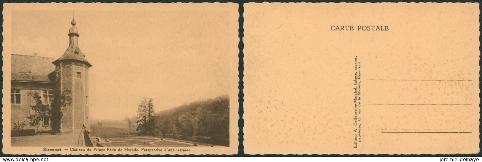 Carte Postale - Rixensart : Chateau Du Prince Félix De Mérode, Perspective Et Terrasse - Rixensart