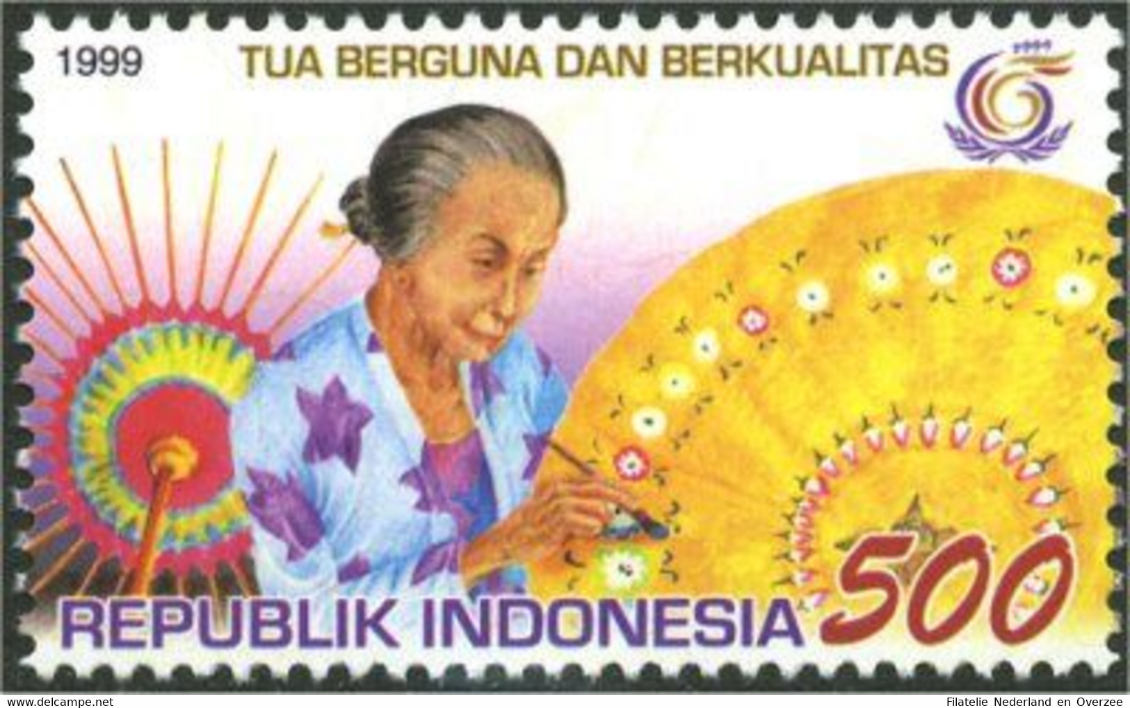 Indonesië / Indonesia 1999 Nr 2009 Postfris/MNH Internationaal Jaar Van Ouderen - Indonesië