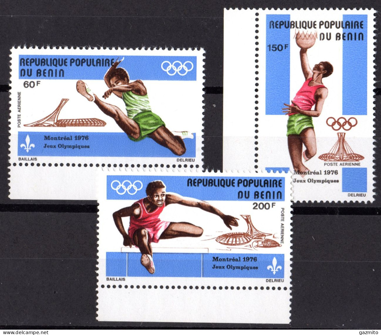 Benin 1976, Olympic Games In Montreal, Athletic, Basketball, 3val - Benin – Dahomey (1960-...)