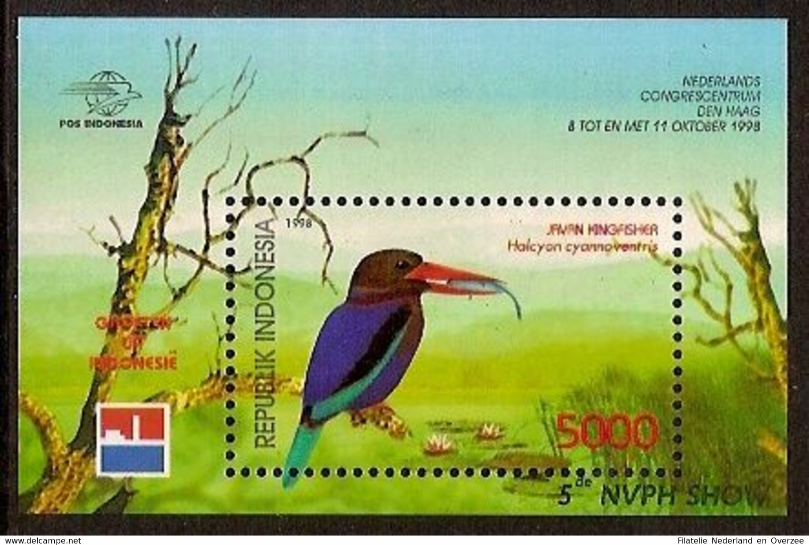 Indonesië / Indonesia 1998 Nr 1897 Postfris/MNH NVPH Show, Postzegeltentoonstelling, Vogel, Bird, Oiseaux - Indonesië