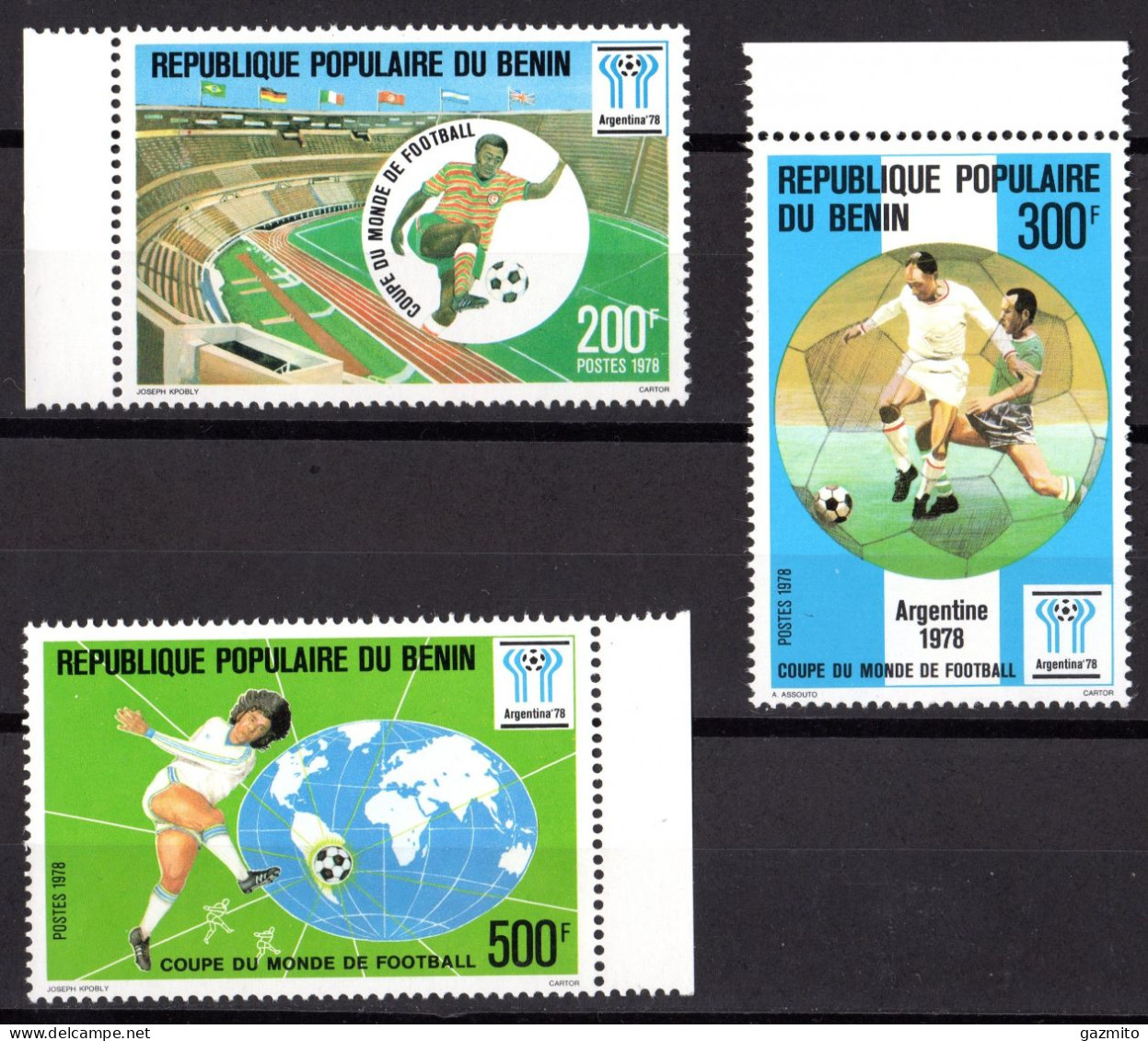 Benin 1978, Football World Cup In Argentina, 3val - Bénin – Dahomey (1960-...)