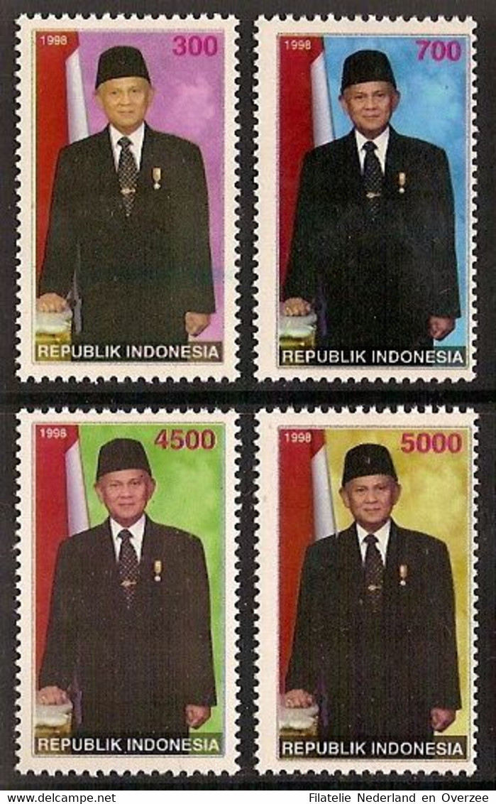Indonesië / Indonesia 1998 Nr 1888/1891 Postfris/MNH President Habibie - Indonesië