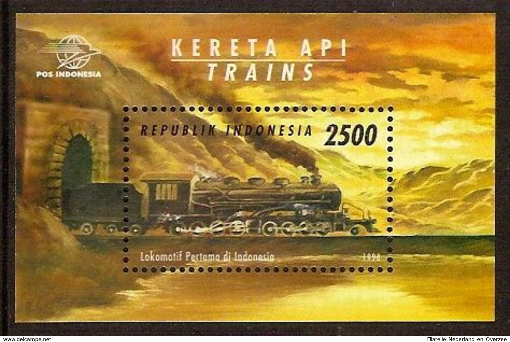 Indonesië / Indonesia 1998 Nr 1887 Postfris/MNH Treinen, Trains - Indonesië