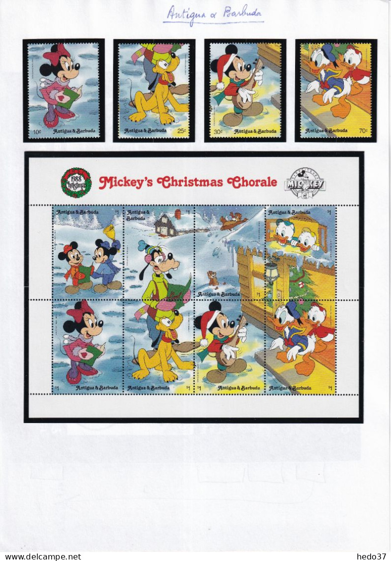 Antigua Et Barbuda - Mickey - Collection Vendue Page Par Page - Neufs ** Sans Charnière - TB - Antigua Et Barbuda (1981-...)