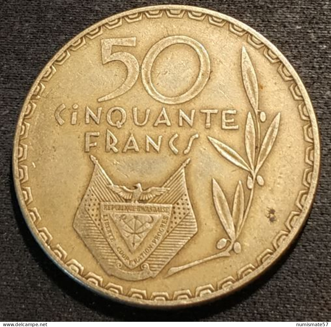 RWANDA - 50 FRANCS 1977 - KM 16 - Rwanda