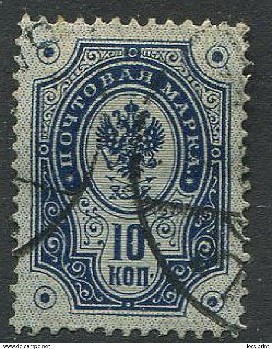 Finland:Russia:Used Stamp 10 Copeck Blue, 1891 - Oblitérés
