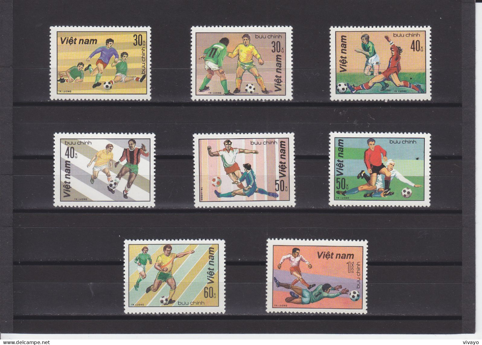 VIETNAM - 1982 - ** / MNH - FOOTBALL WORLD CUP SPAIN 1982 - Mi. 1214/21 - 1982 – Spain