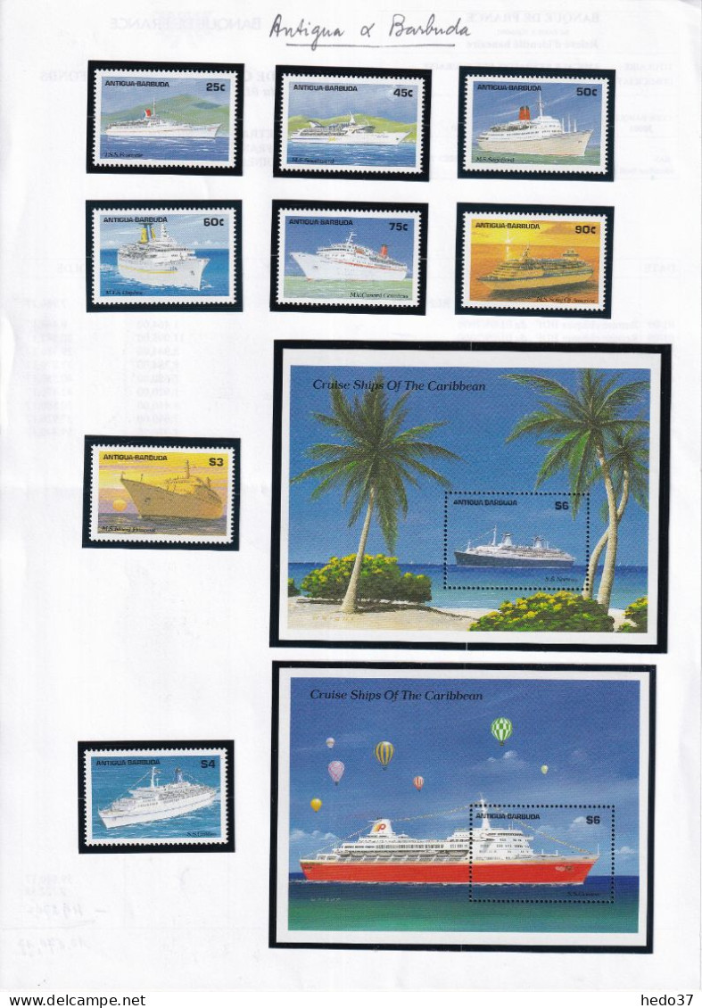 Antigua Et Barbuda - Bateaux - Collection Vendue Page Par Page - Neufs ** Sans Charnière - TB - Antigua Et Barbuda (1981-...)