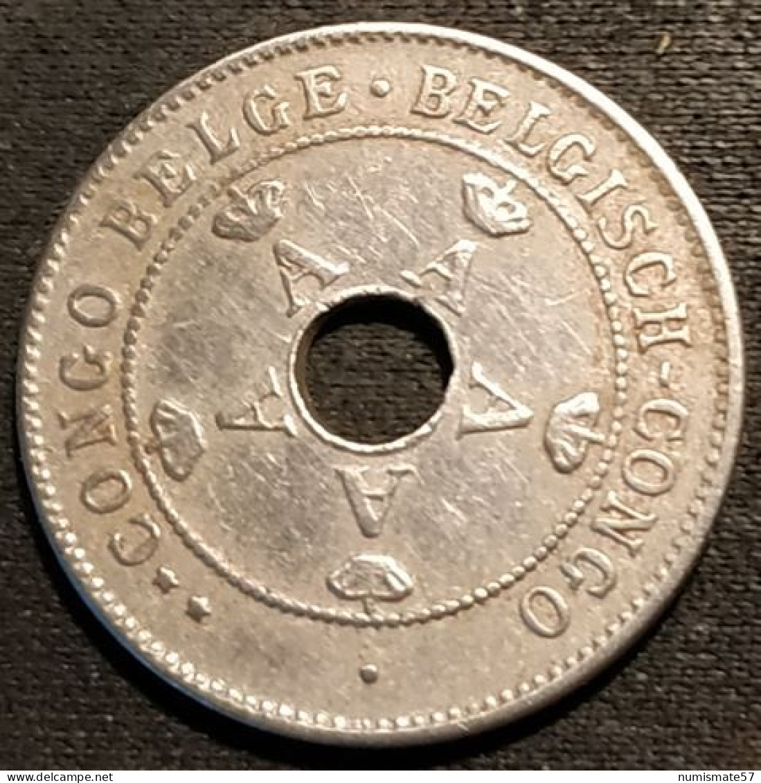 CONGO BELGE - 10 CENTIMES 1911 - KM 18 - Albert I - 1910-1934: Alberto I