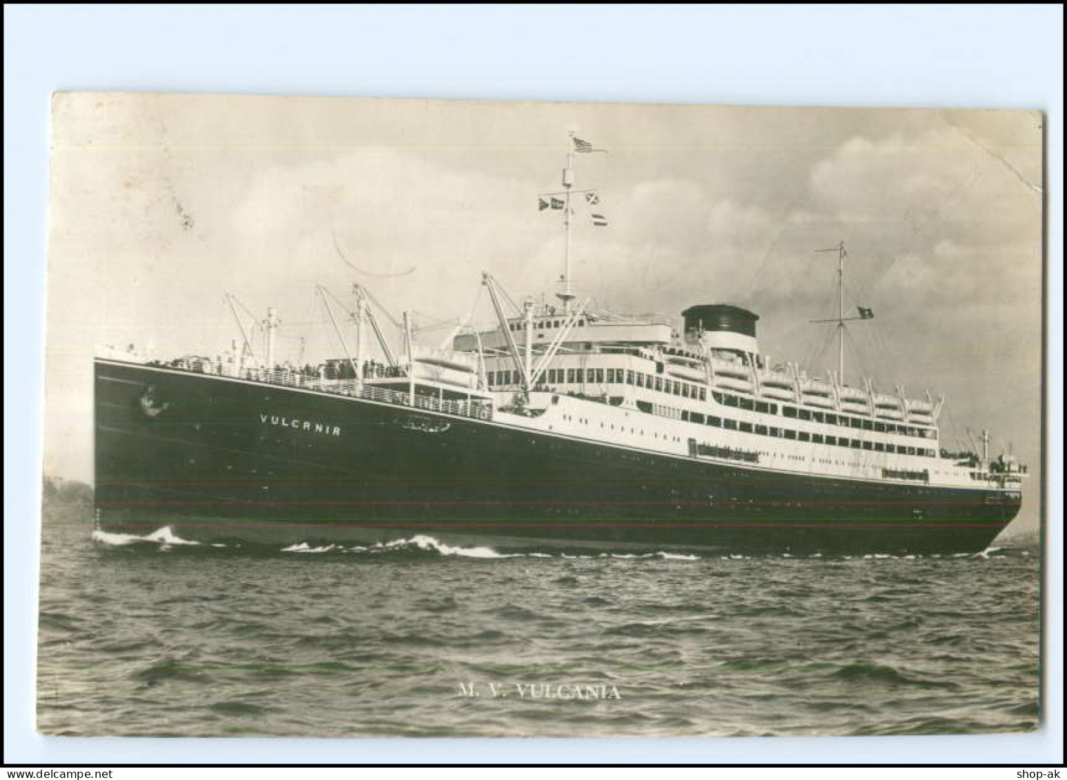 XX12849/ Dampfer M.V. Vulcania Coulich Line Of Trieste  Foto AK  - Paquebots