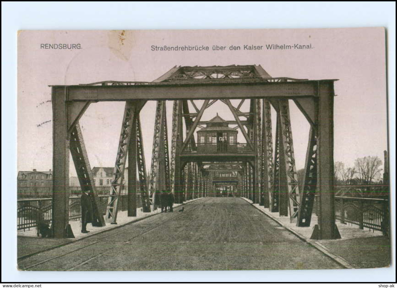 XX12670/ Rendsburg Straßendrehbrücke 1916 AK - Rendsburg