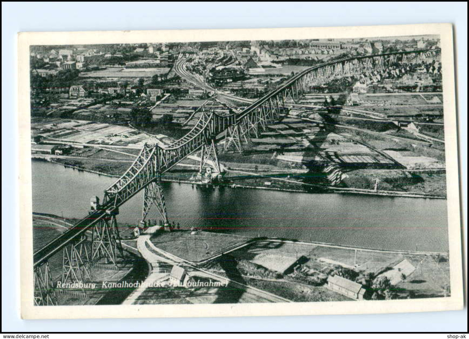 XX12664/ Rendsburg Kanalhochbrücke Lauftaufnahme 1958 AK - Rendsburg