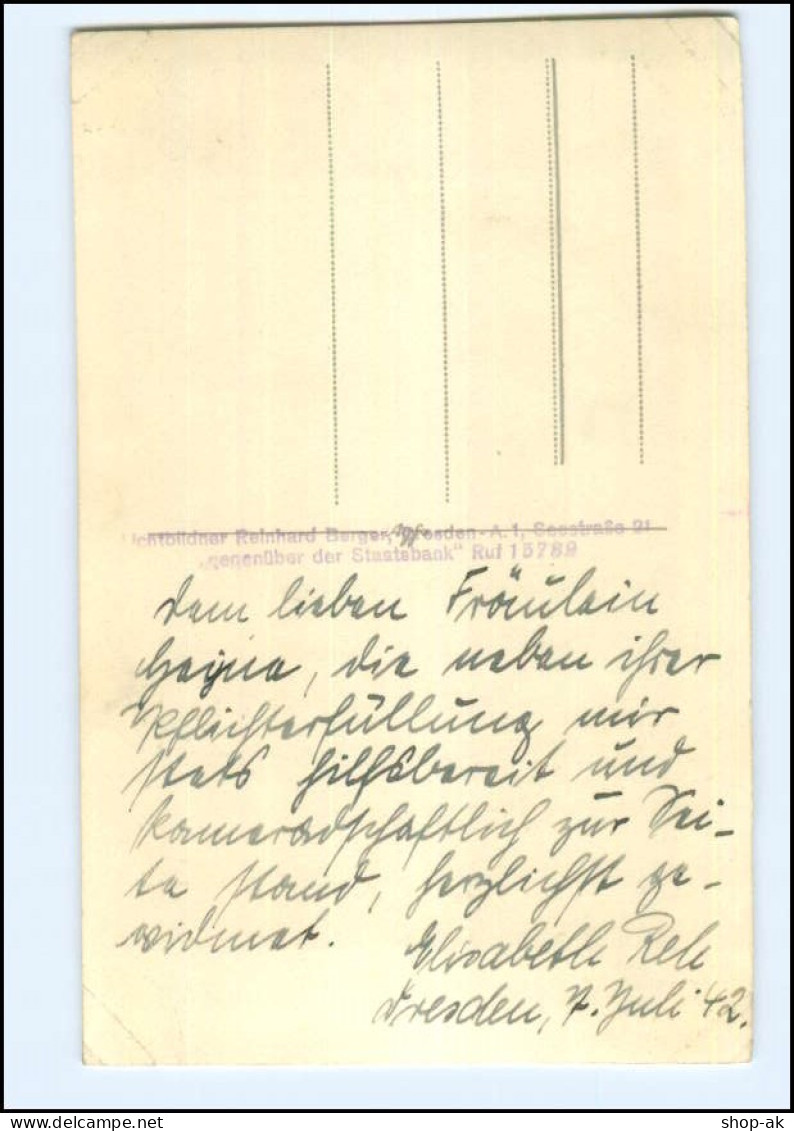 Y18739/ Elisabeth Reh Opernsängerin Autogramm Widmung Foto AK  - Autographs