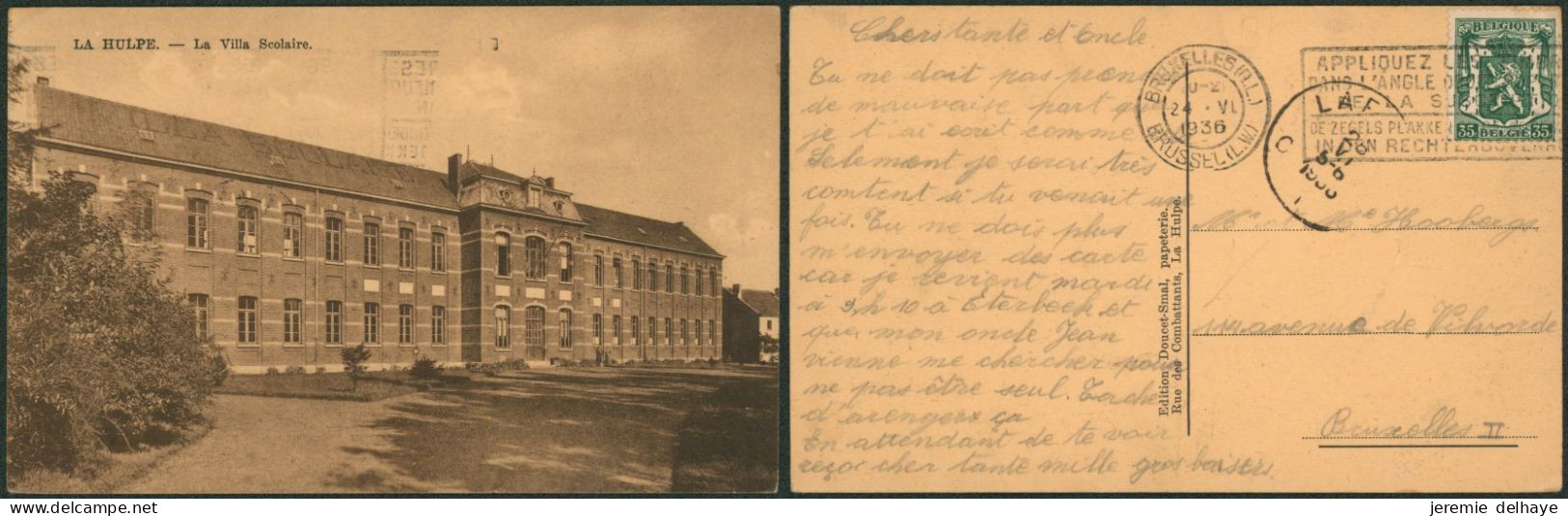 Carte Postale - La Hulpe : Villa Scolaire - La Hulpe