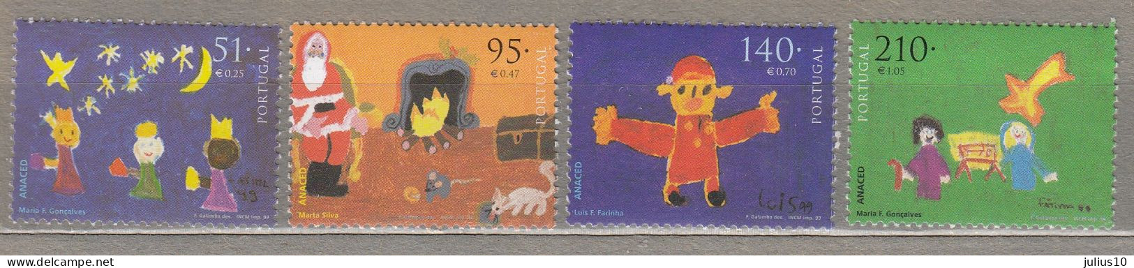 PORTUGAL 1999 Children Drawings MNH (**) Mi 2380-2383 #24132 - Unused Stamps