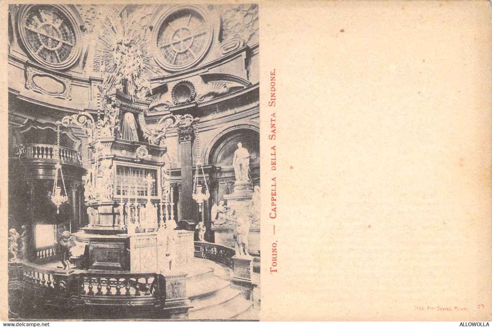 26381 " TORINO-CAPPELLA DELLA SANTA SINDONE "-VERA FOTO-CART.NON SPED. - Churches