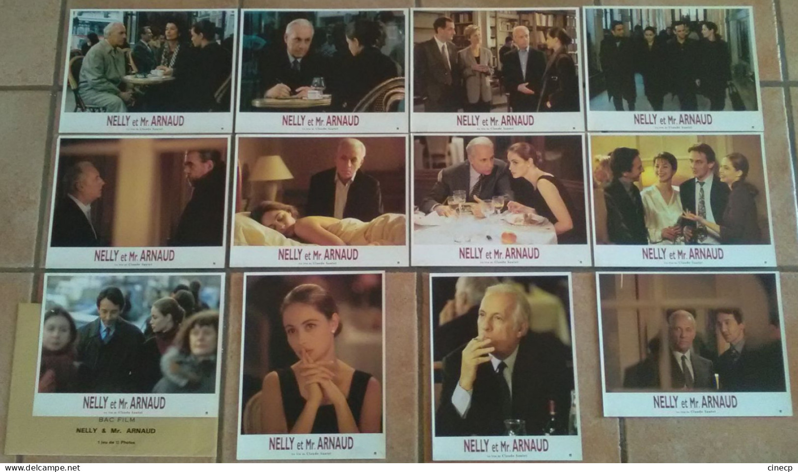 12 PHOTO FILM NELLY ET Mr. ARNAUD Claude SAUTET Michel SERRAULT 1995 TBE CINEMA - Photographs