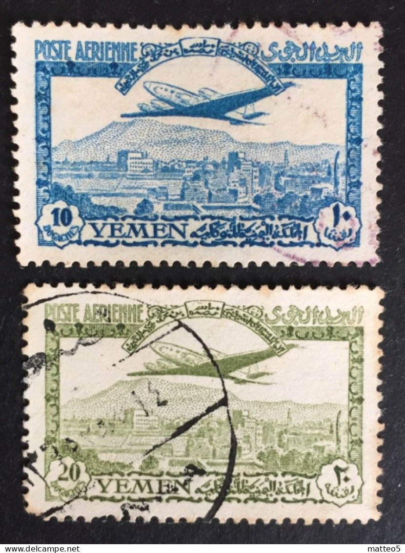 1947 Yemen King Dom - Aeroplane Over Sana'a  - Used - Yemen