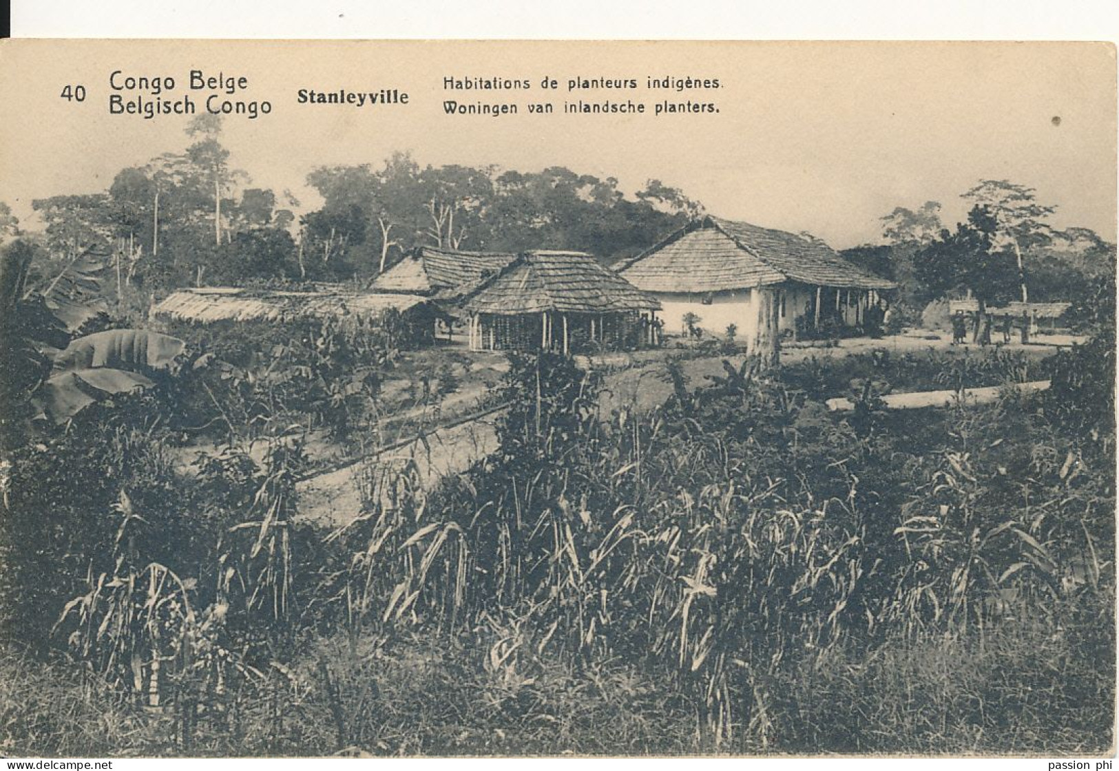 B6 BELGIAN CONGO PPS SBEP 53 VIEW 40 USED - Entiers Postaux