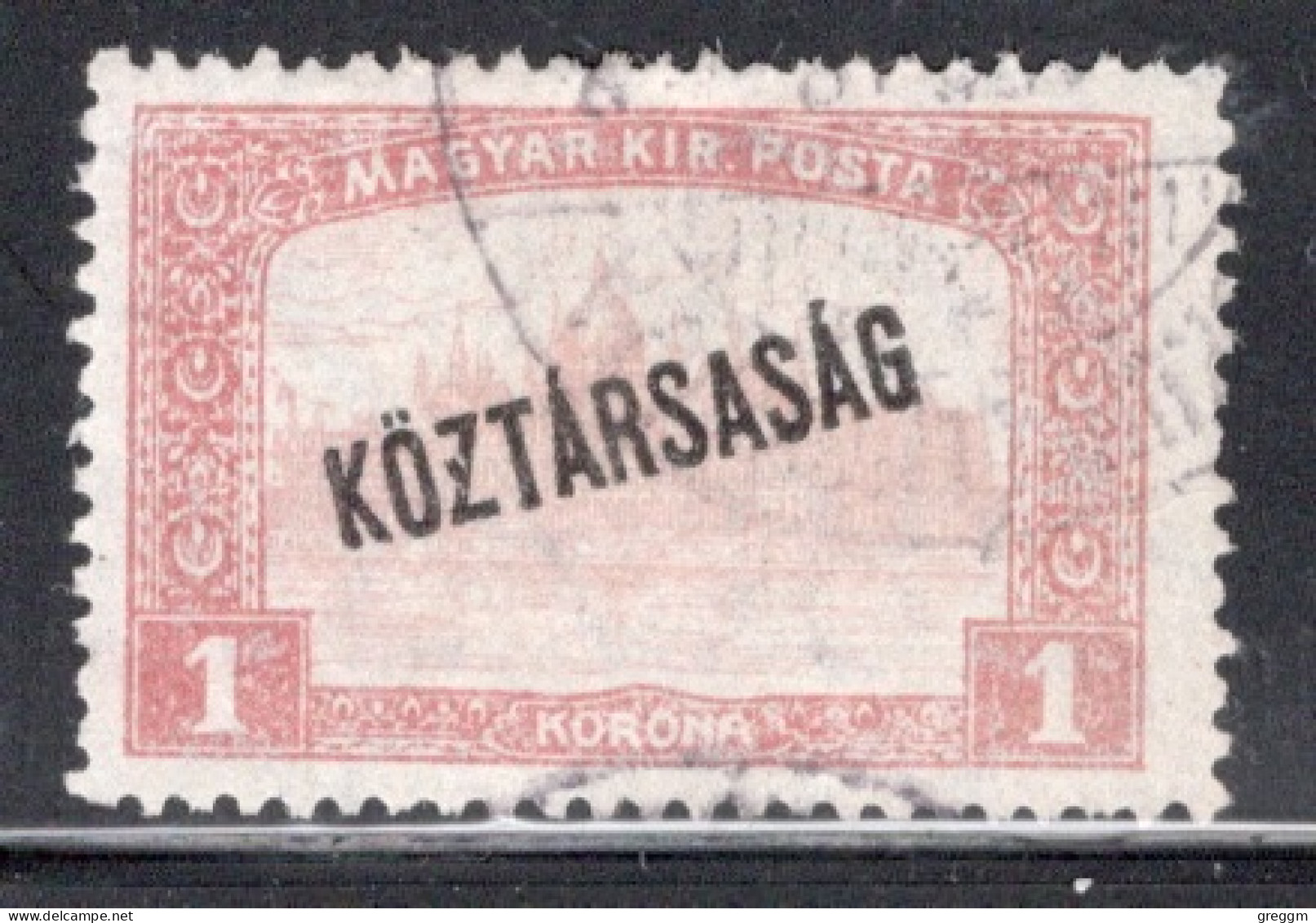 Hungary 1918  Single Stamp War Charity Stamps - Reaper And Parliament Stamps Overprinted In Fine Used - Gebraucht