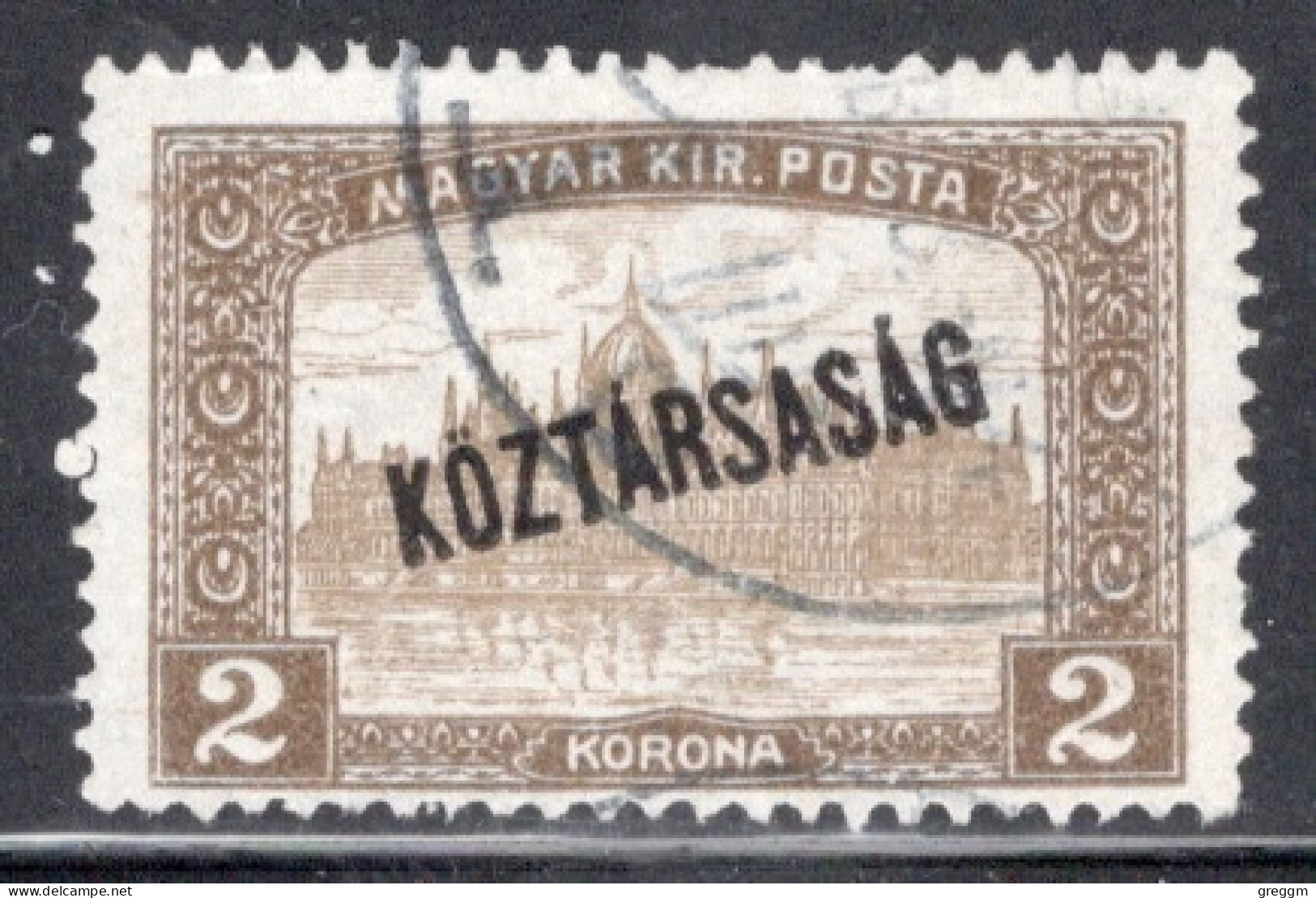 Hungary 1918  Single Stamp War Charity Stamps - Reaper And Parliament Stamps Overprinted In Fine Used - Used Stamps