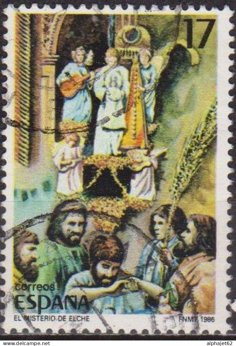 Fète Populaire - ESPAGNE - Le Mystère D'Elche - N° 2472 - 1986 - Oblitérés