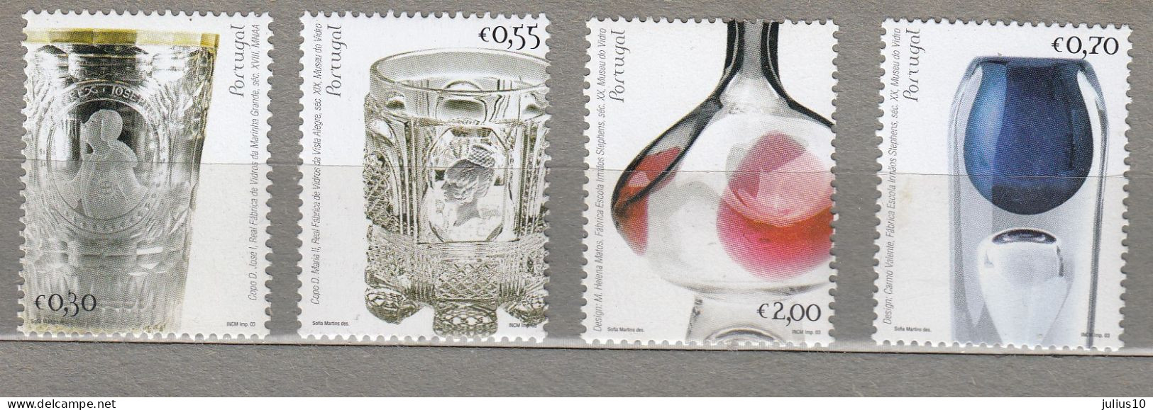 PORTUGAL 2003 Art Glass MNH (**) Mi 2728-2731 #24130 - Neufs