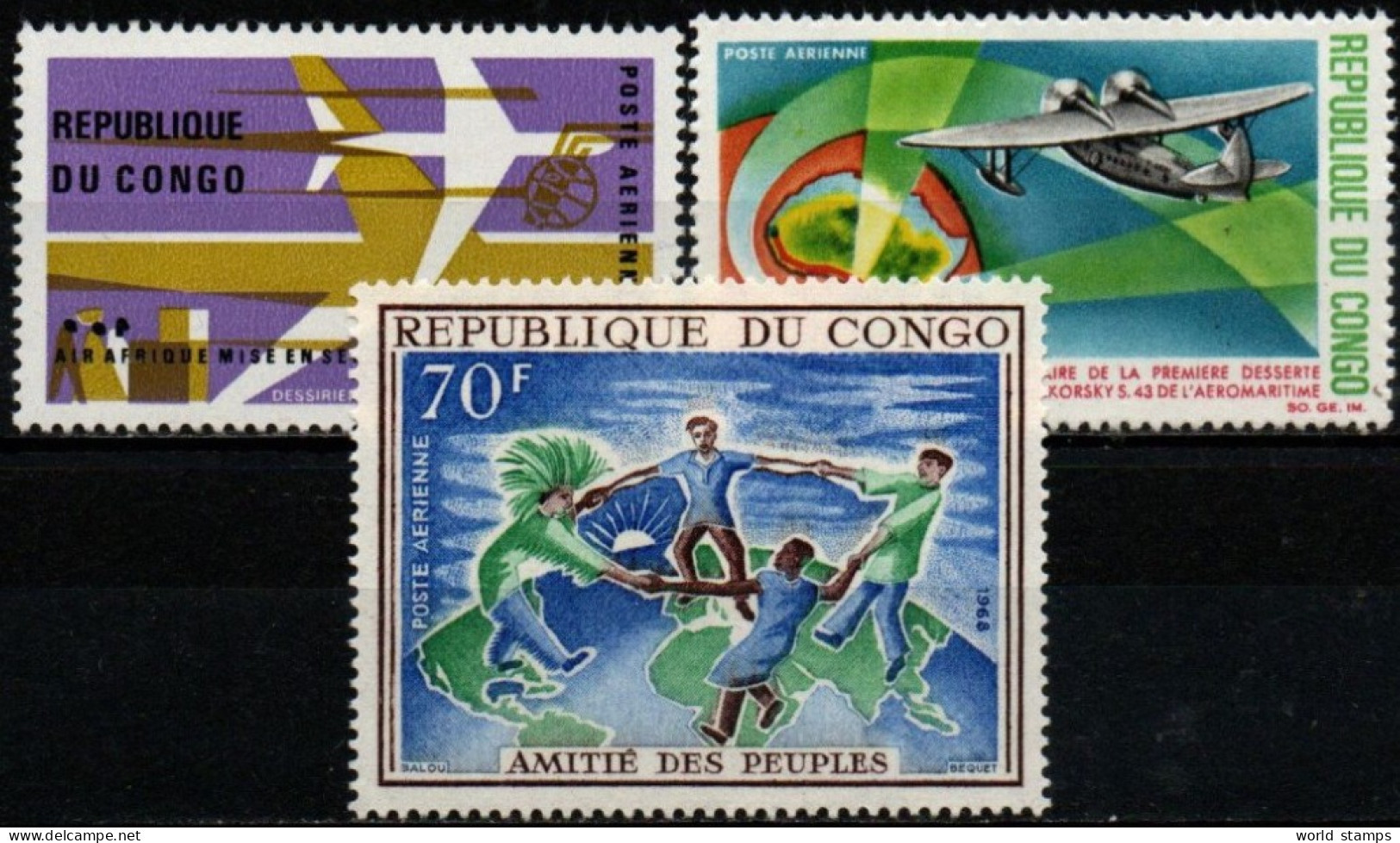 CONGO 1966-8 * - Afgestempeld