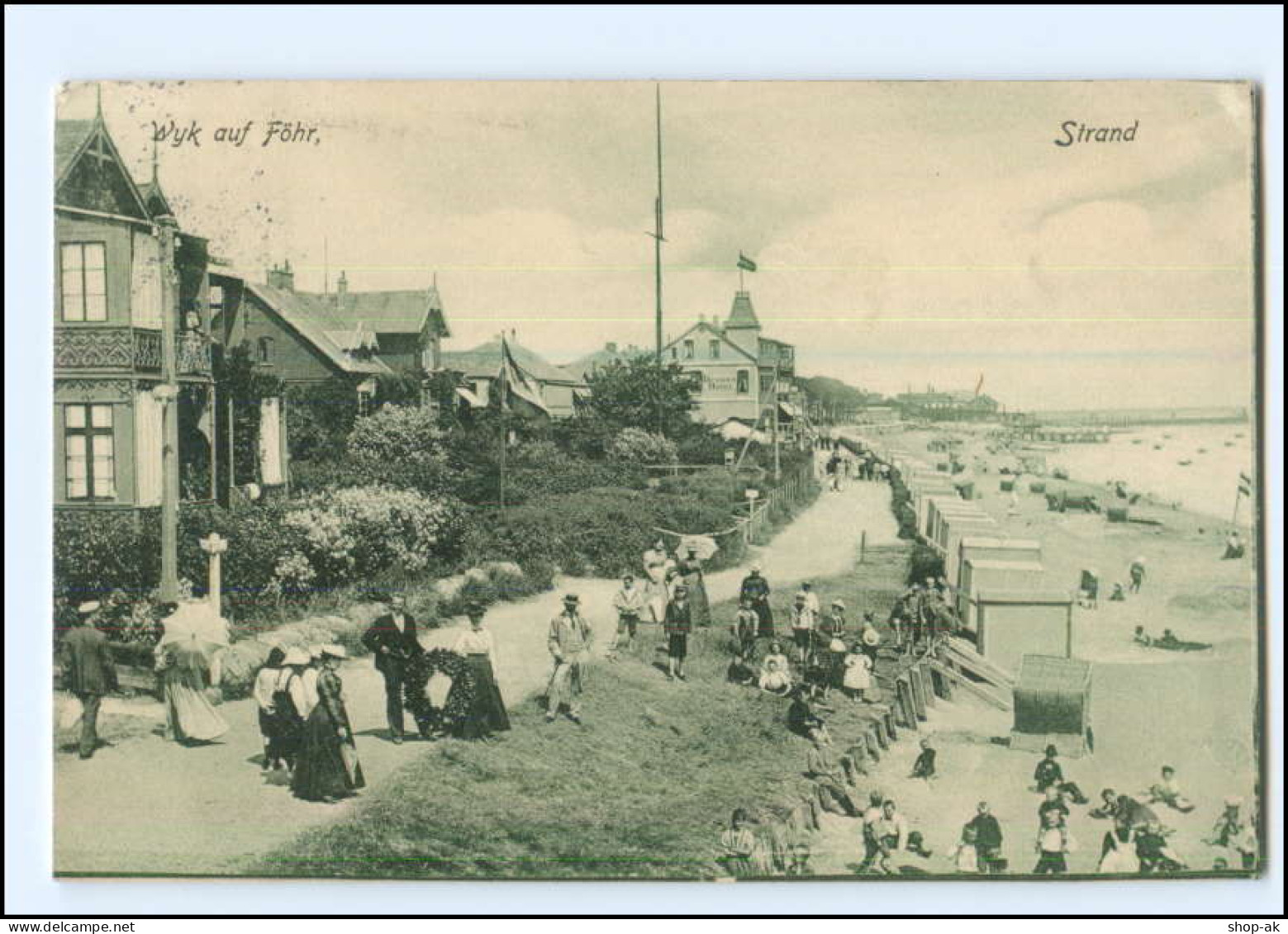 XX12135/ Wyk Auf Föhr Strand 1907 AK - Föhr