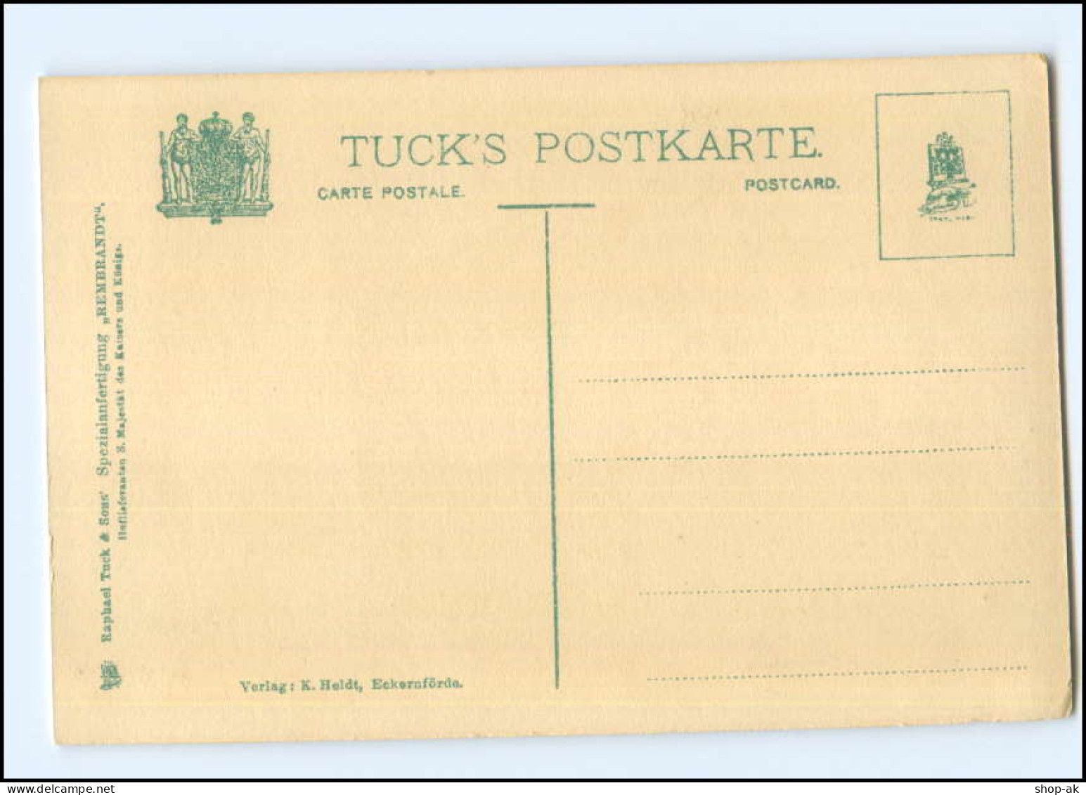 V1389/ Eckernförde St. Nikolaikirche  Tuck`s Postkarte AK Ca.1912 - Eckernförde