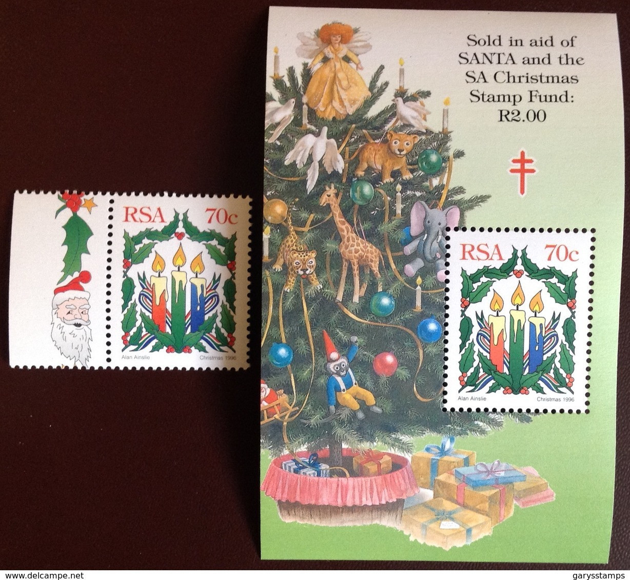 South Africa 1996 Christmas Set & Minisheet MNH - Unused Stamps