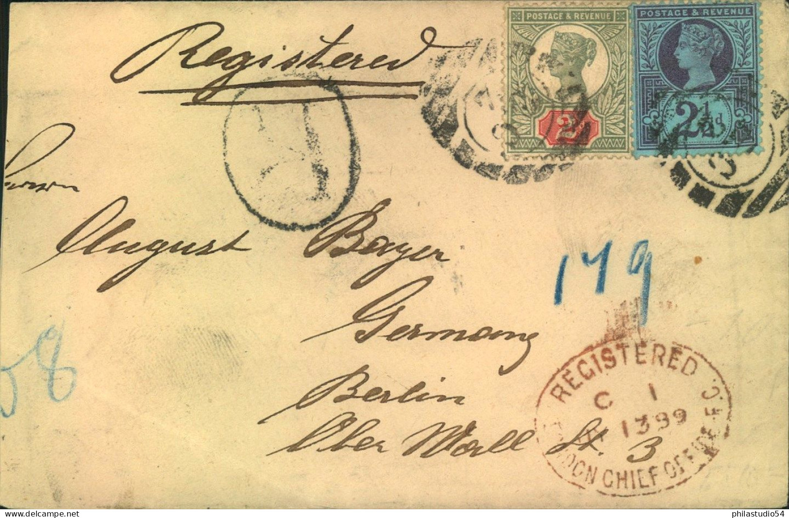 1900, Registered Letter To Berlin - Lettres & Documents