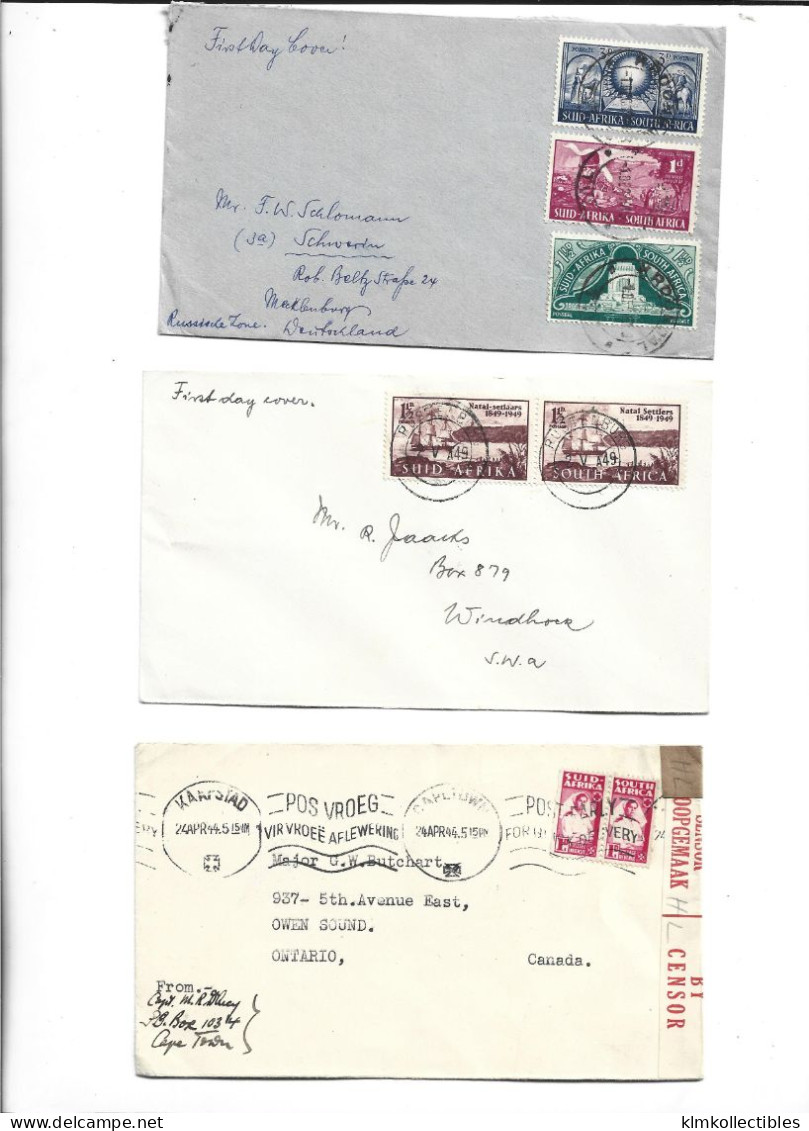 GREAT BRITAIN UNITED KINGDOM ENGLAND COLONIES - SOUTH AFRICA SUD AFRIKA -  POSTAL HISTORY LOT - CENSORED - Non Classés