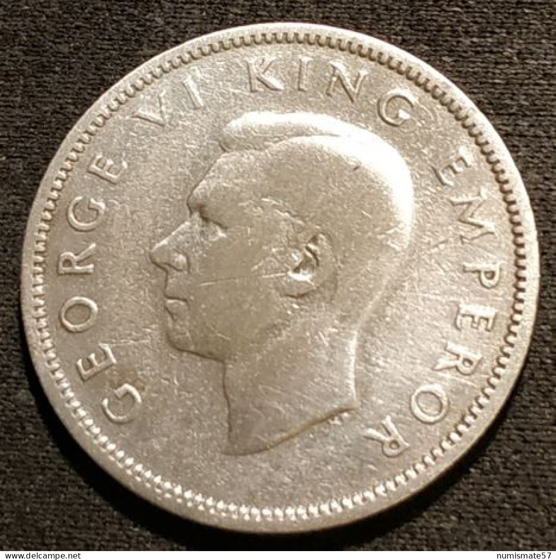 NOUVELLE ZELANDE - NEW ZEALAND - 1 SHILLING 1937 - Argent - Silver - George VI - KM 9 - Nueva Zelanda