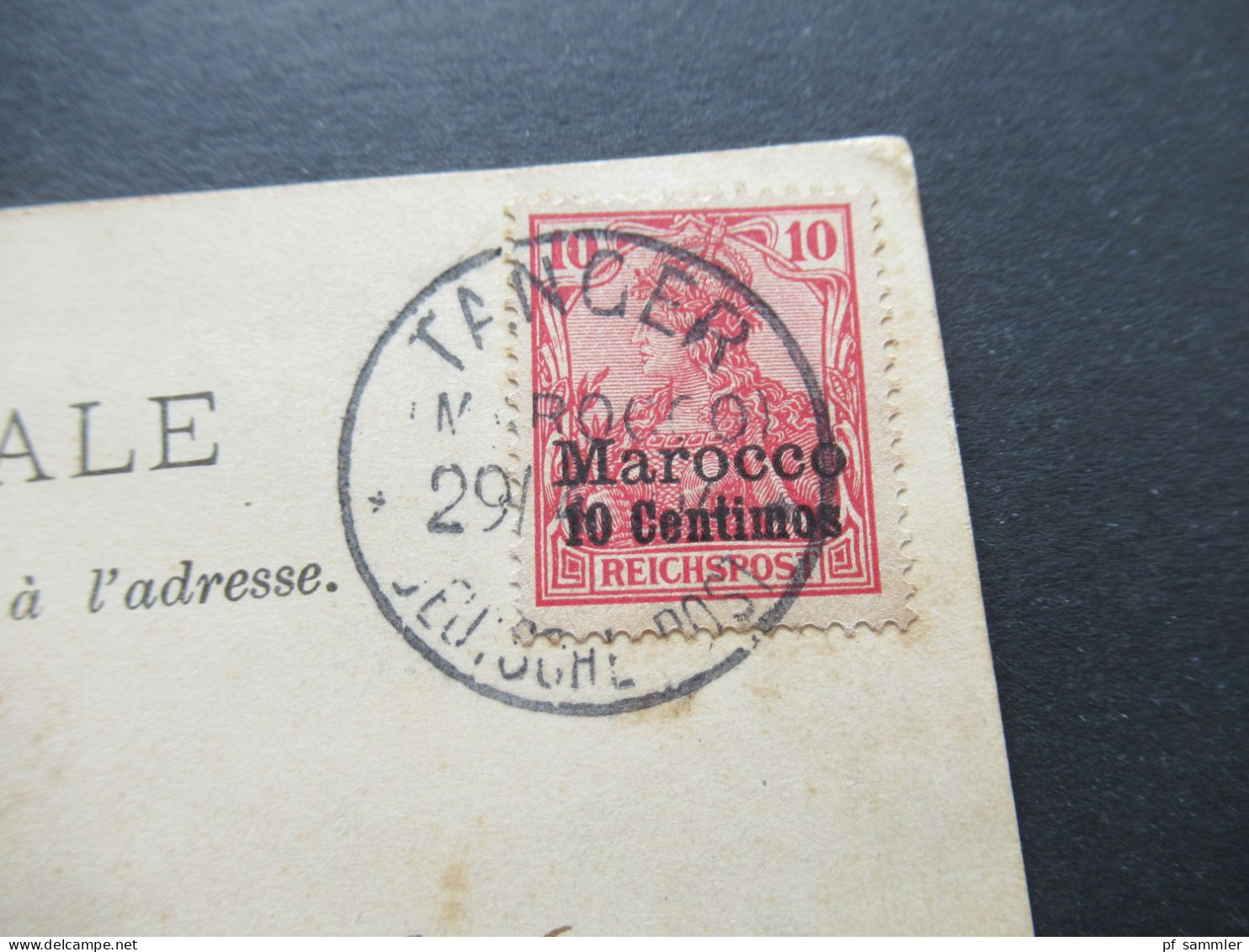 Reichspost 1904 Mi.Nr.9 EF Auslandspostamt Marokko AK Tanger Paysans Marocains K1 Tanger (Marocco) Deutsche Post