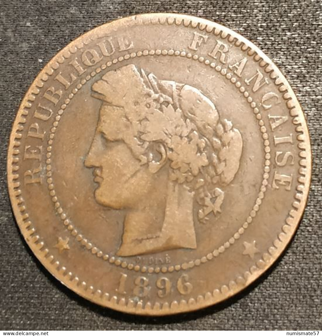 FRANCE - 10 CENTIMES CERES 1896 A - Gad 265 - KM 815.1 - 10 Centimes