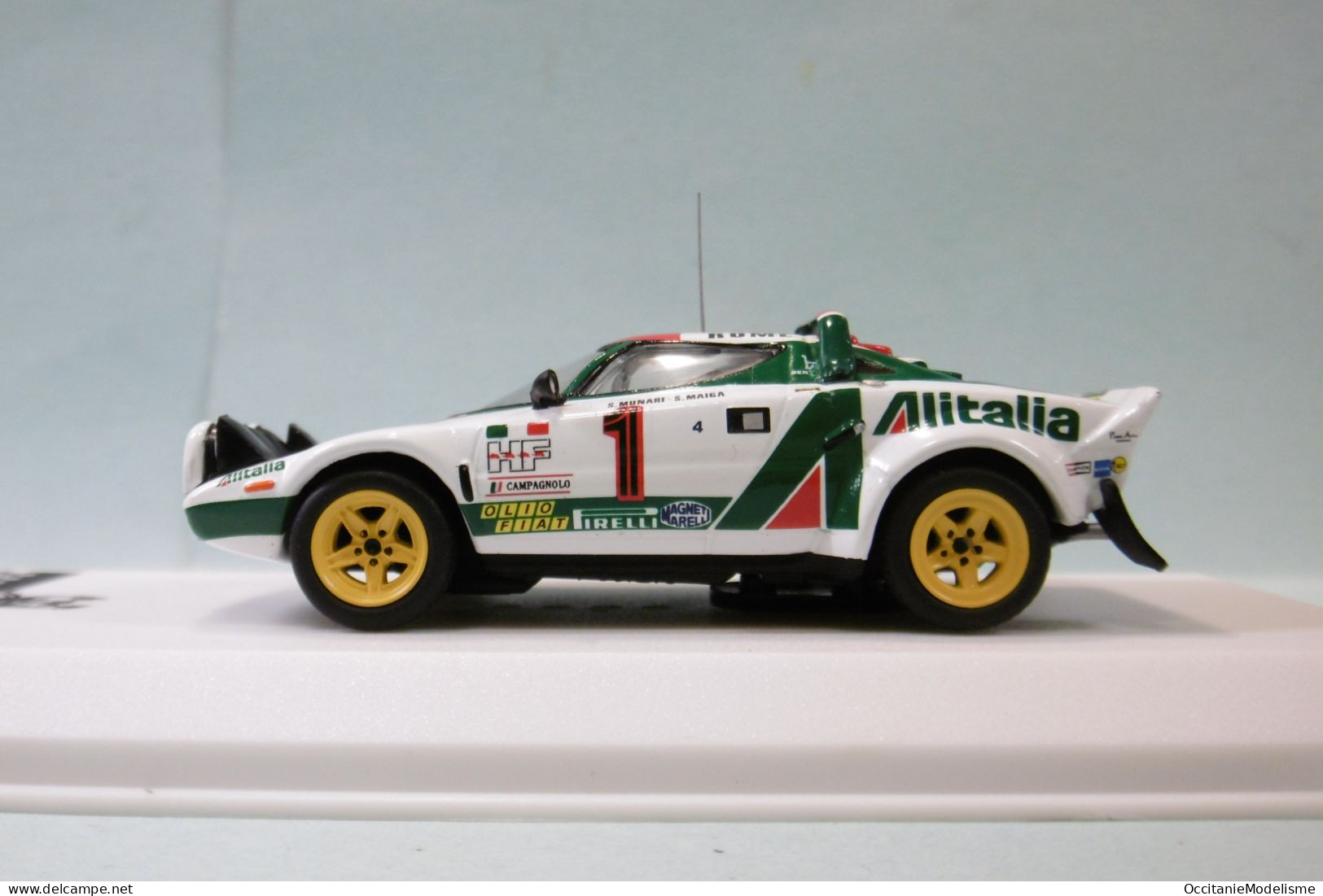 Ixo - LANCIA STRATOS HF #1 Winner Rallye Monte-Carlo 1977 + Figurines Réf. SPRM001-77 NBO Neuf 1/43 - Ixo